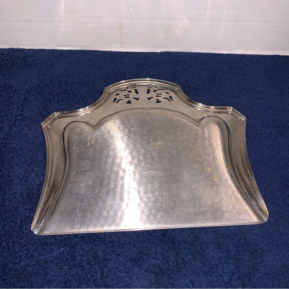 Vtg. Farberware Silver Tone Table Crumb Catcher Tray Silent Butler Brooklyn, Ny